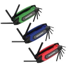 25-Piece Folding Allen Wrench Set, SAE, Metric, Torx Hex Key Set Included 3 Pack