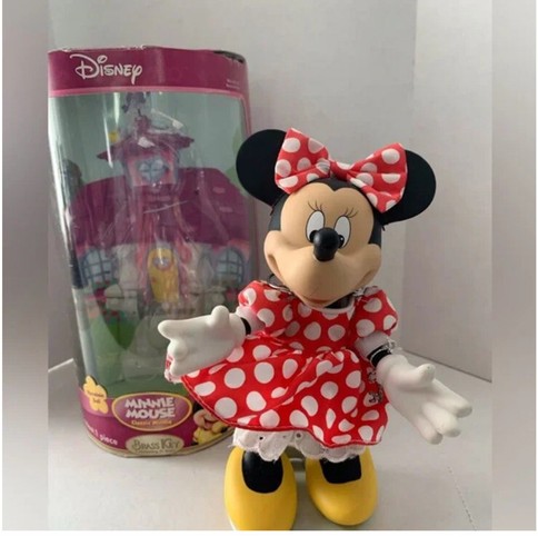 Kmart Disney Brass Key Minnie Mouse Porcelain Figure in Original Damaged Box - Picture 2 of 6