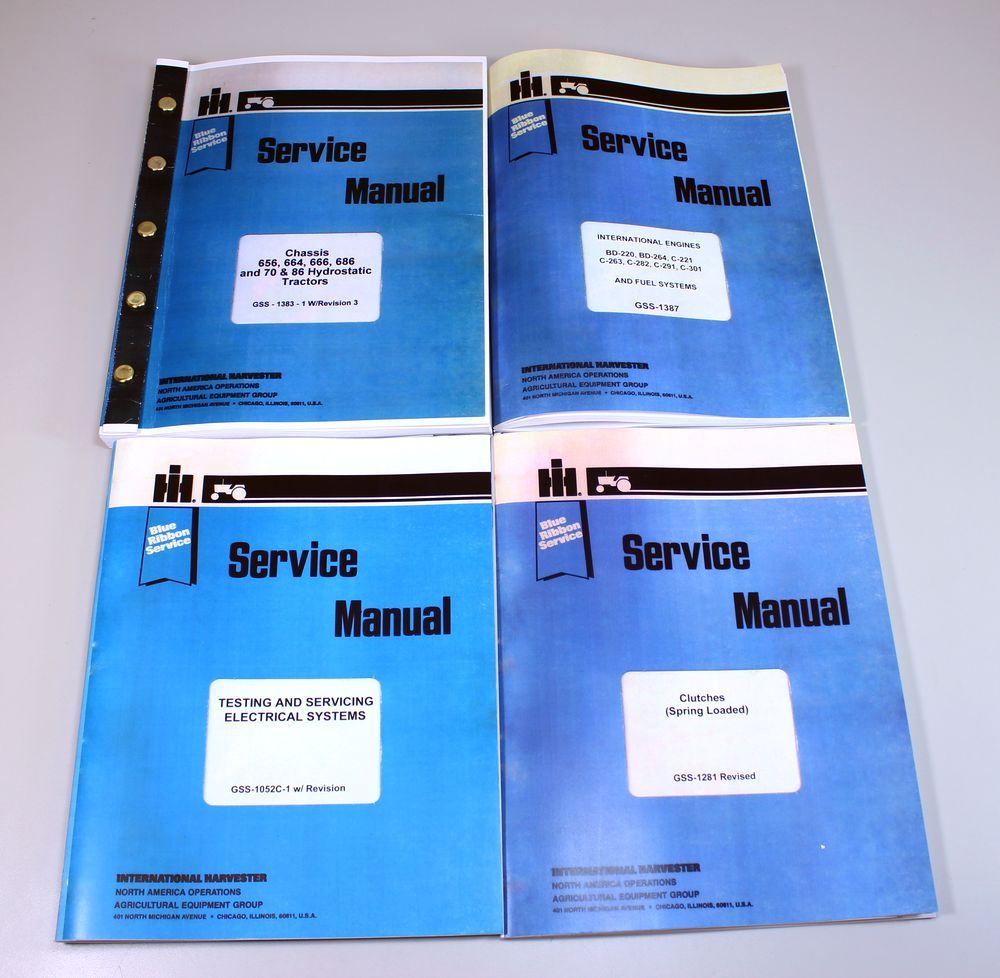 International IH 656 Gas Tractor Engine Service Repair Manual Shop