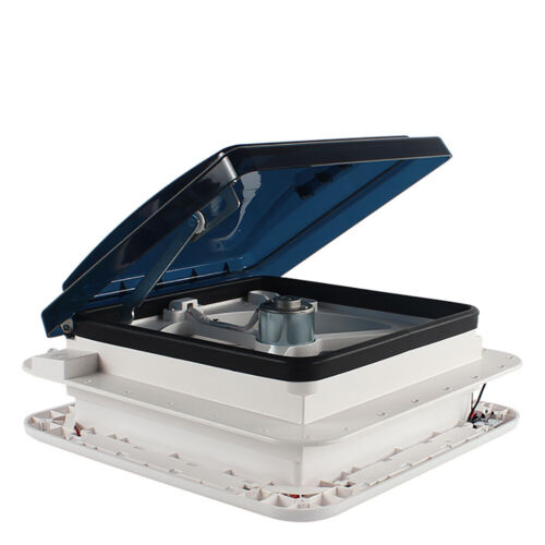 Ventilador de ventilación de techo 12 V cámper furgoneta autocaravana caravana claraboya ventilación con luz LED - Imagen 7 de 12