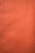 ORANGE FLEECE FABRIC 100 POLYESTER 27X60 INCHES 3/4 YARD
