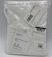 Pottery Barn Belgian Flax Linen Sham White Standard #63M