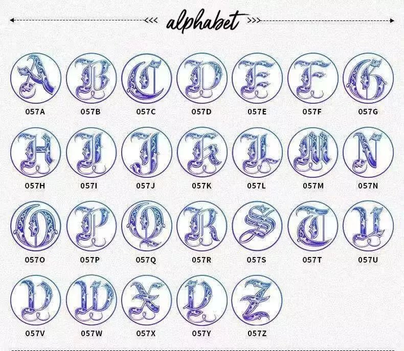 Mini Full Alphabet Wax Seal Stamp Set with Wax