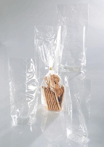 Flat Bottom Cellophane Bags 145 x 235 mm Pack of 100 - 第 1/2 張圖片