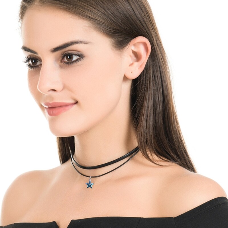 TwoStrands Necklaces TwoLayers Chain Chokers Women Party Necklaces eBay