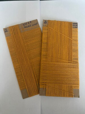 Gold/gelbes LEINEN Handnähgarn für Leder Canvas und Buchbinderei - 6/18