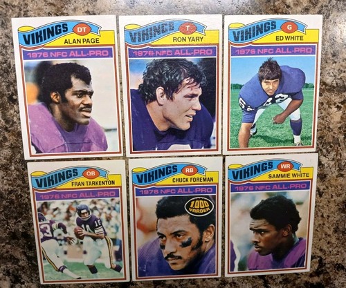 1977 Topps Football - Full Team Set Minnesota Vikings EX!