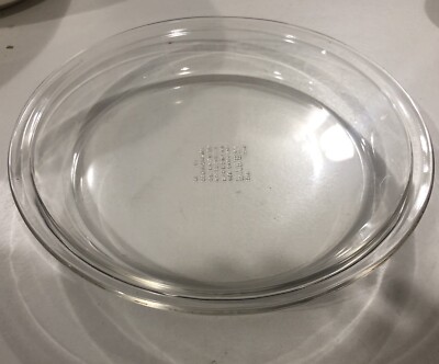 Vintage Pyrex Corning #209 Glass Pie Plate Baking Dish Pan 9 inch Clear