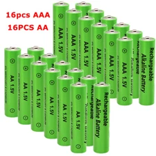 16 Pack 1.5V AA / AAA 3000mAh Alcalinas Baterias Recargables Alkaline Battery US