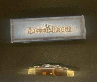 929 Rough Rider 4 BL Congress Tortoise She ll Knife Pocket Knife