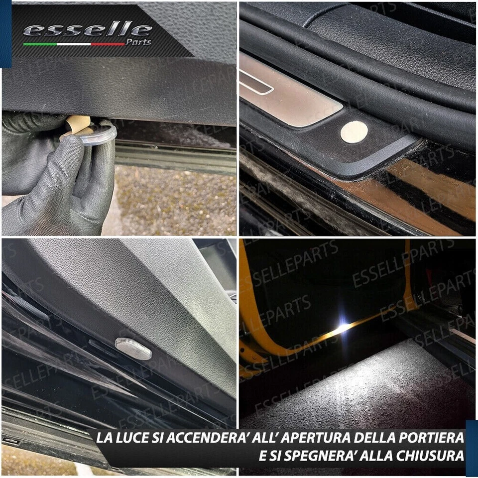 COPPIA PLACCHETTE LED ANTI POZZANGHERA PER LEXUS IS I 6000K BIANCO - Immagine 3 di 4