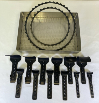 14 Piece V Mueller GU8262 Turner-Warwick Black Retractor Set w Pan OBGYN Urology