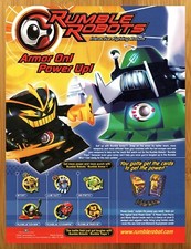 2006 Rumble Robots Vintage Print Ad/Poster 00s Kid Toy Figure Card Game Wall Art