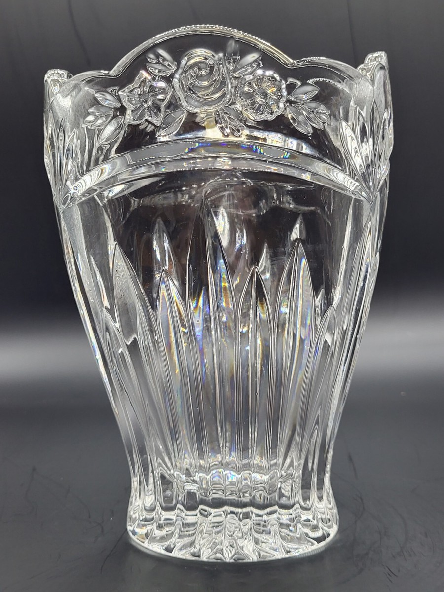 LAUSITZERドイツ磁器クリスタルボウル花瓶BLEIKRISTALL 24%