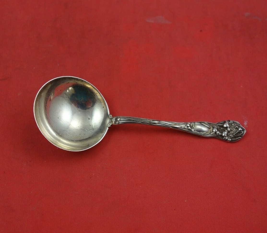 Sterling silver UK Old スプーン Lily by Watson Sterling Silver Bouillon Soup Spoon 4 3/4