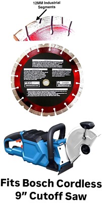 9'' T-Seg blade Fits BOSCH GCS18V-230N212 18V Brushless Cordless 9'' Cutoff Saw