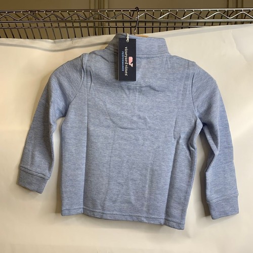 VINEYARD VINES Saltwater Quarter-Zip Sweater Boys' Size 5 Jake Blue - Picture 3 of 5