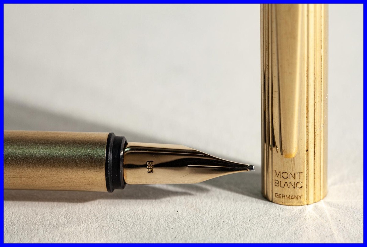 MONTBLANC Fountain Pen NOBLESSE gold plated cartridge filler with