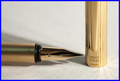 MONTBLANC Fountain Pen NOBLESSE gold plated cartridge filler with