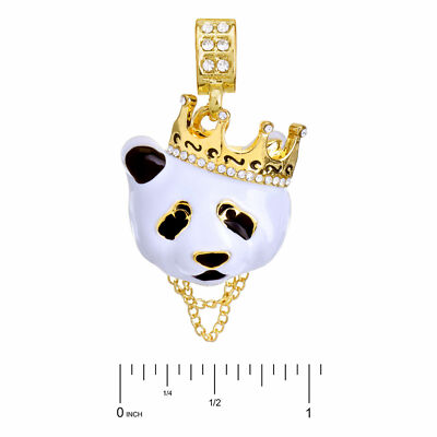 Collana Uomo Oro 14k – Ciondolo Corona Ghiacciata Con Catena Corda 24'' – Hip Hop, Goldtree98