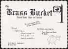 Vintage placemat THE BRASS BUCKET restaurant cartoon cow Woodbridge New Jersey — photo 2