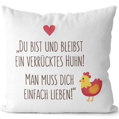 Du bist und bleibst ein verrücktes Huhn Man muss dich einfach lieben 14201002571