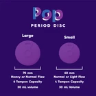 Pop Reusable Menstrual Disc | Capacity of 4 - 6 Super Tampons