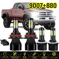 For Dodge Ram 1500 2500 3500 1994-2001 6000K Led Headlight Fog Light Bulbs Kit