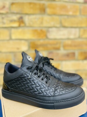 Baldinini 100% Leather Men Shoes Made In Italy Luxury Brand