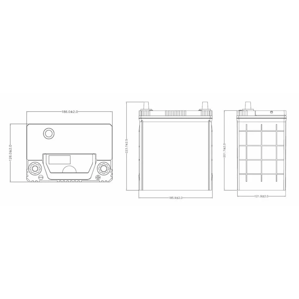 GENUINE BOSCH BATTERY FOR DAIHATSU SIRION 2005 - 2013 Petrol Engine 1.3 (M301) - image 4 of 4