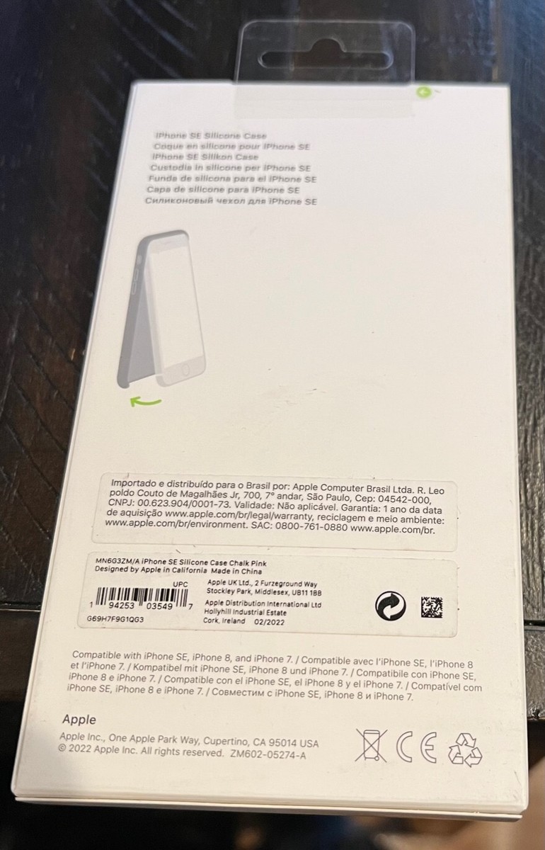 Apple Silicone Case with MagSafe for iPhone SE 3rd Gen. - Chalk