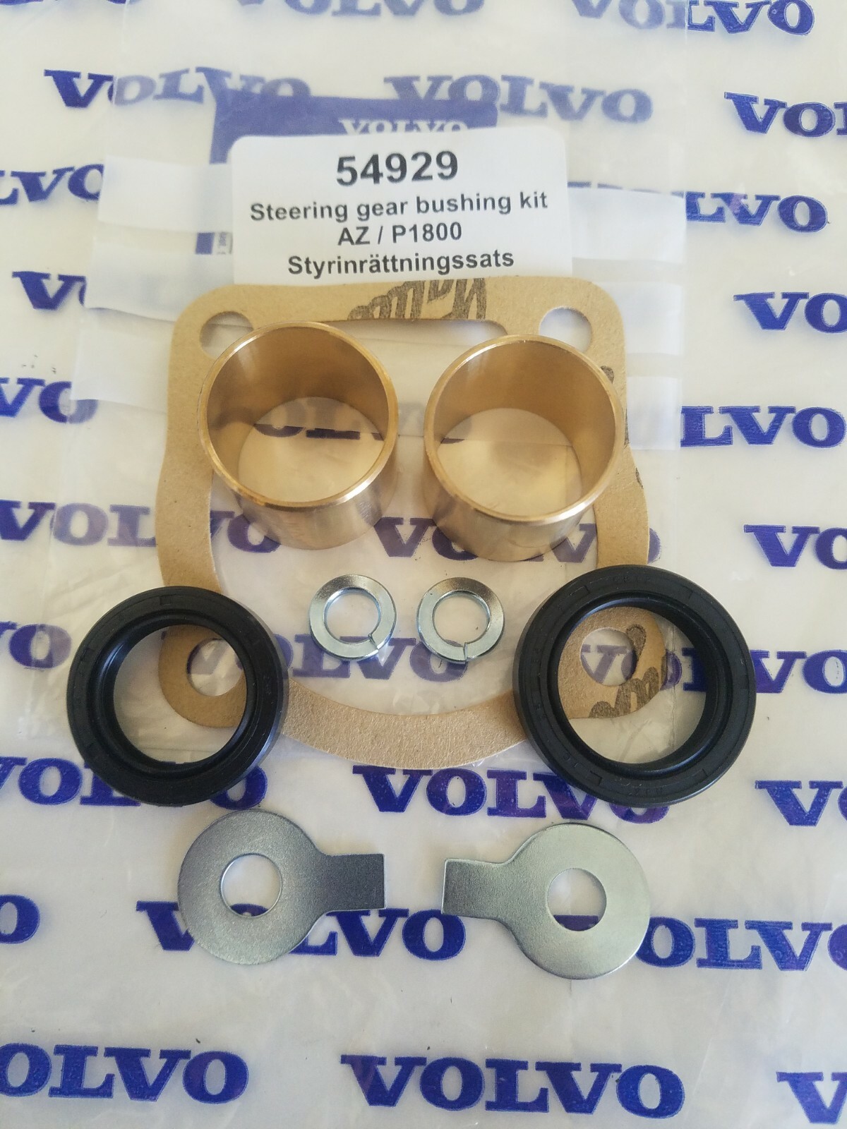 Volvo 122S & P1800 Steering Box Rebuild kit Bushings Seals & Gasket