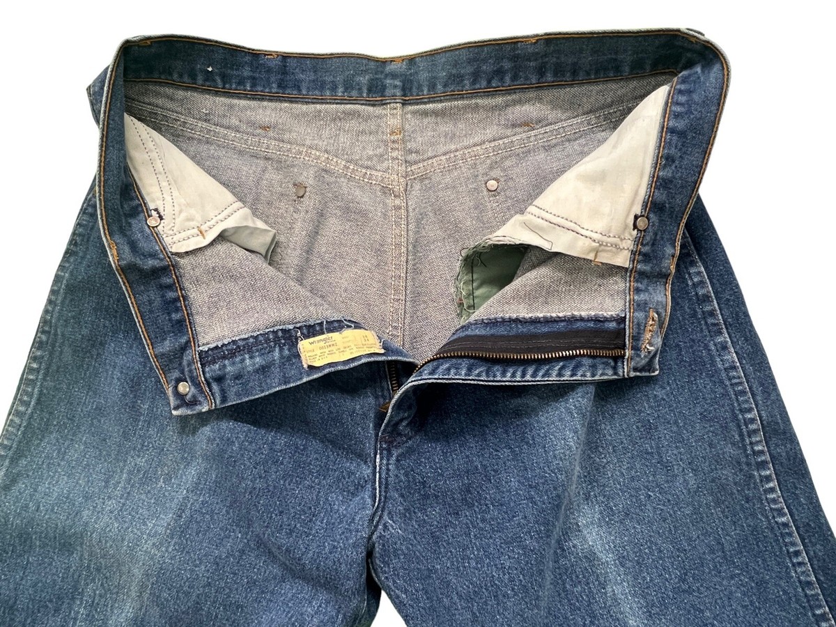 Vintage Wrangler Jeans 70's 13MWZ 34x29 Straight Leg Scovill Vintage Wrangler Jeans 70's 13MWZ 34x29 Straight Leg Scovill