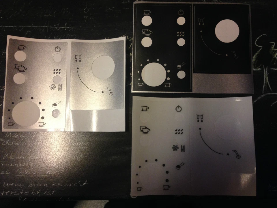 Jura Impressa E-Serie Tastensymbol Aufkleber Sticker ***Premium Qualität***