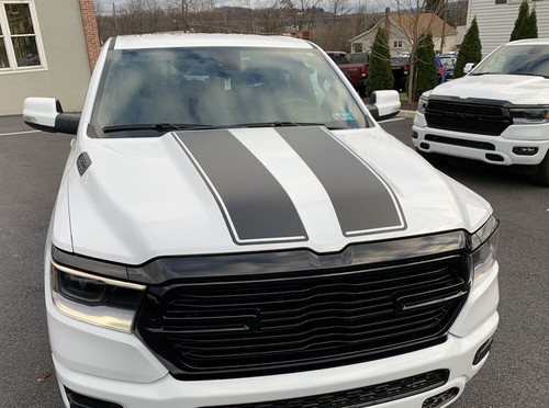 For Dodge Ram 1500 2500 Hood Tailgate Racing Stripe Pickup Bonnet Rear Stickers - Picture 5 of 8