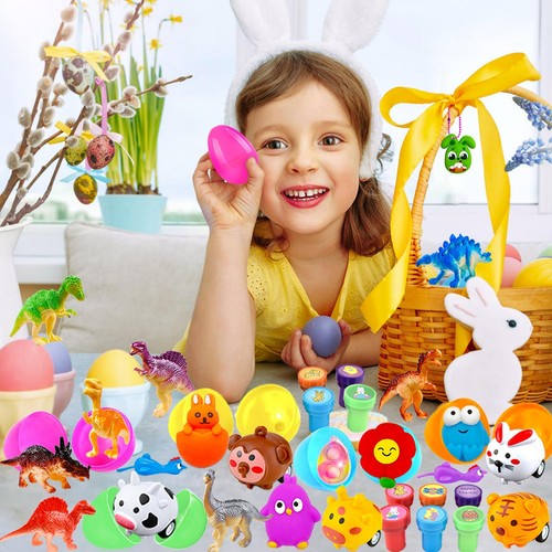 318 pcs Bulk Easter Eggs with Toys inside filled Easter Eggs Easter Basket St... - Picture 5 of 6