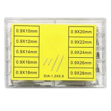 1.2mm Notched Tube 0.9mm Capsa Pin Watch Band Strap Pin Bar Assortment 10-28mm E