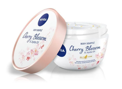 Nivea Body Souffle Cherry Blossom Smooth & Soft Skin Moisturizing Cream 200ml