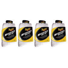 4x Meguiars Microfibre Wash Mitt Super Thick Waschhandschuh Autowäsche