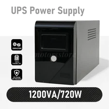 Backup UPS Uninterruptible Power Supply 4 Outlet LCD Display Battery 1200VA/720W