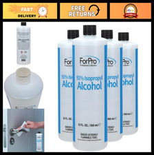91 Isopropyl Alcohol IPA - 1 Gallon, 32 Fl Oz Pack of 4 - Pure Concentrated