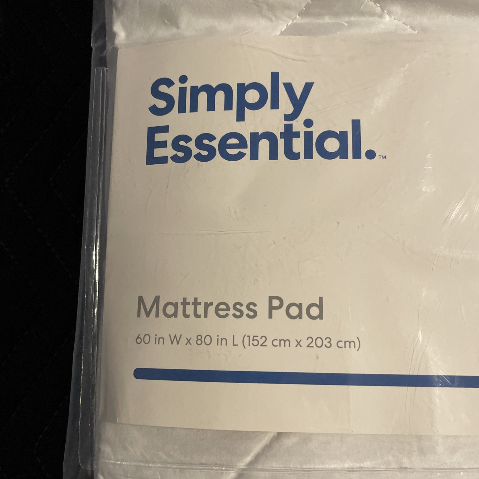 Simply Essential Queen Mattress Pad 60”W x 80”L
