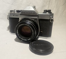 CLEAN Pentax Asahi K1000 35mm Film Camera W/50mm Lens Film - Tested