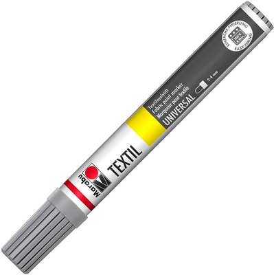 Marabu Textilmarker ''Textil Painter'' Strichstärke: 2-4 mm grau