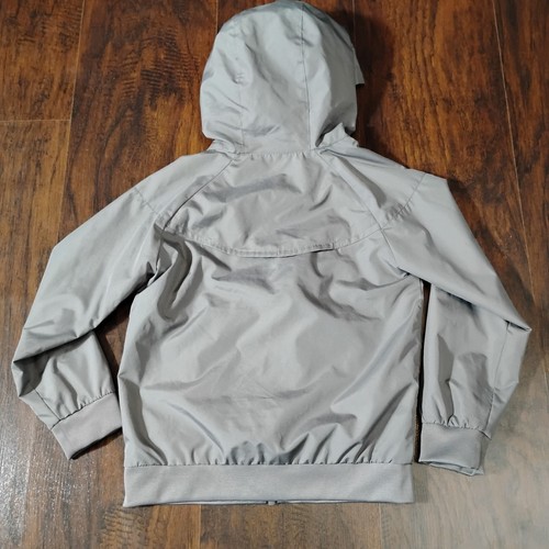 Nike Kids Boys Windrunner Full-Zip Hooded Jacket Size 6 Gray Windbreaker - Picture 3 of 5