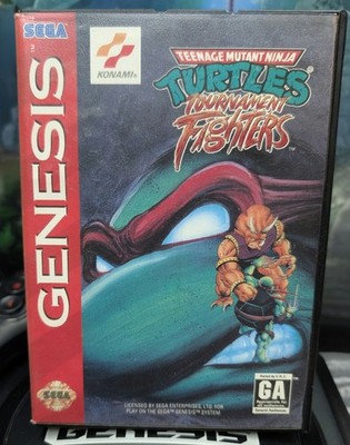 Teenage Mutant Ninja Turtles Tournament Fighters Sega Genesis Tested No Manual