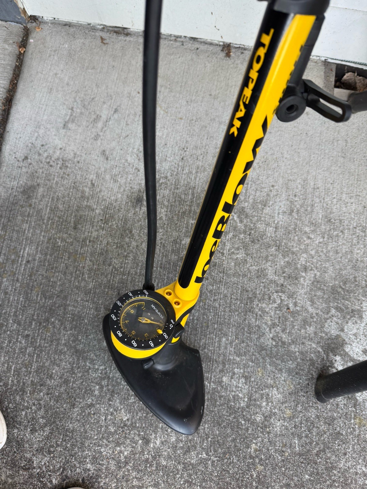 TopPeak JoeBlow SPORT Yellow & Black Bike Floor Pump