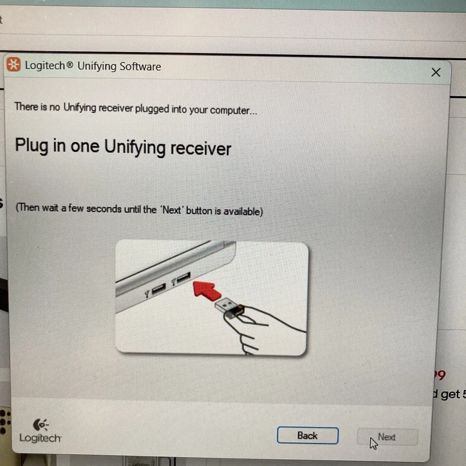 Logitech Performance MX M-R0007 Darkfield Wireless Ergonomic Mouse Dongle Works - Image 4 of 4