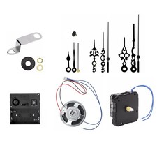 Black Quartz Wall Clock Movement DIY Hands Repair Tool Kit Replacement Part