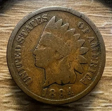 1894 Indian Head Cent - Actual Coin Shown - Free Shipping & Tracking INV#23